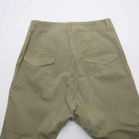 Nili Lotan Paris Pants Size 2 Green Side Stripe Drop Crotch Baggy Trousers - Picture 6 of 12